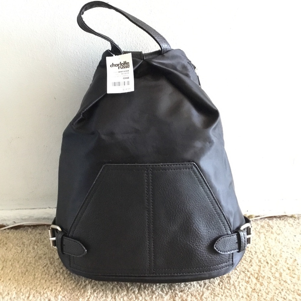 New Black Mini Backpack